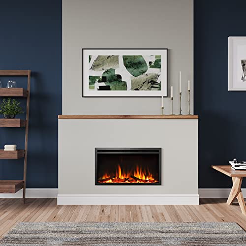 LegendFlame 33" W Austin in Wall Recessed & Wall Mounted Electric Fireplace… - size: 33" x 18.9"