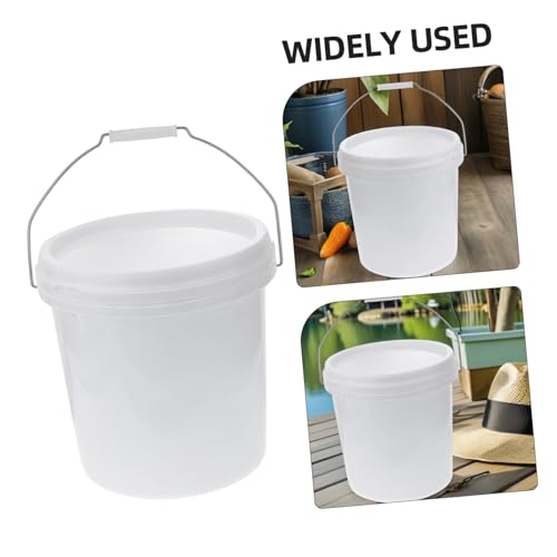 BESTOYARD Food Grade Seal Bucket with Lid Airtight Plastic Storage Container for Pet Food Livestock Feed More Multi Purpose Bucket with Hand Grip for Easy Carrying