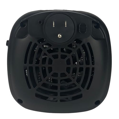 Good Housekeeping Wall-Mount Indoor Mini Space Heater w/ Thermostat & Remote, 750W, White - color: White