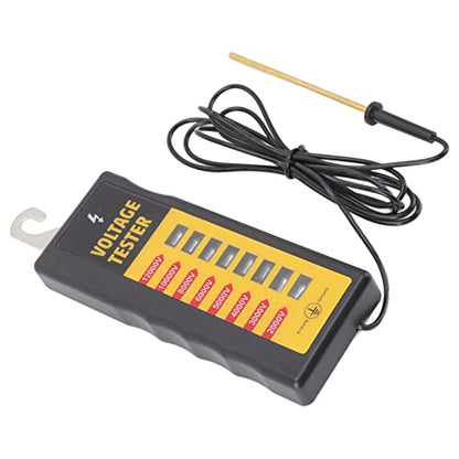Electric Fence Voltage Tester with 8 Neon Lights, and Portable for Farms and Livestock, Measures up to 12KV, Easy Fault Finding