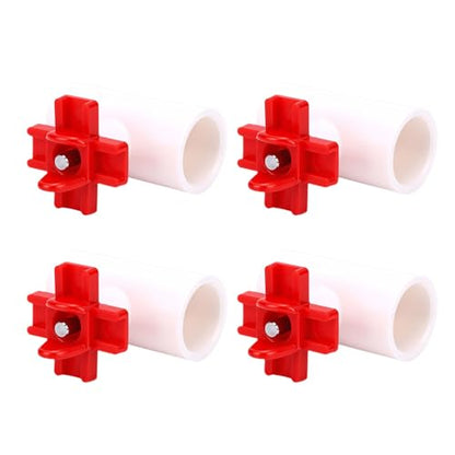 Zerodis Poultry Breeding Supplies Nipple Kits with Tee Fittings Sealing Gaskets and Tape for Automatic Poultry Watering System Leakproof Plastic Nipples for Chickens Birds 10PCS Chicken