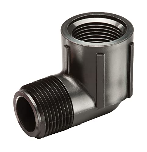 Rain Bird SWGS075S EZ Pipe Elbow Fitting, 3/4" Female x 3/4" Male, 1-Pack - size: 1 Pack, style: 1/2" MNPT x 3/4" FNPT Elbow