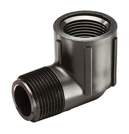 Rain Bird SWGS075S EZ Pipe Elbow Fitting, 3/4" Female x 3/4" Male, 1-Pack - size: 1 Pack, style: 1/2" MNPT x 3/4" FNPT Elbow