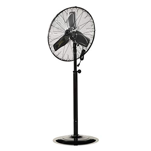 TPI Corporation CACU-24-P, 24-Inch High-Velocity Non-Oscillating Pedestal Mount Fan for Commercial & Industrial, Garage, Gym, Outdoor, Patio, 120 Volt - size: 24”, style: Pedestal