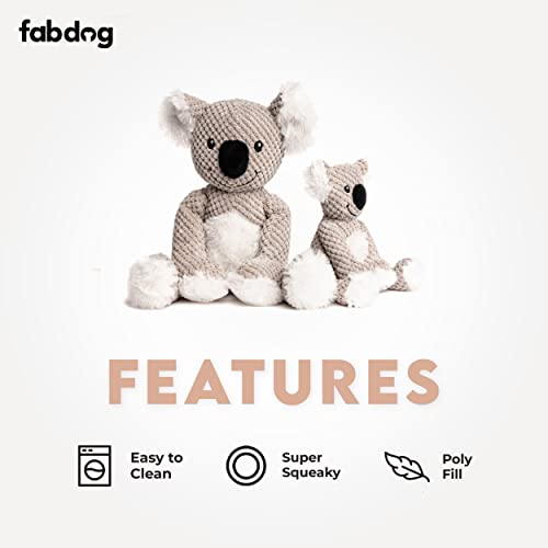 fabdog Floppies Plush Dog Toy - Cute & Durable Squeaky Dog Toys - Best Squeak Toy for Puppies and All Breeds | Ideal Pet Gift| Small Koala - color: Koala, size: Small