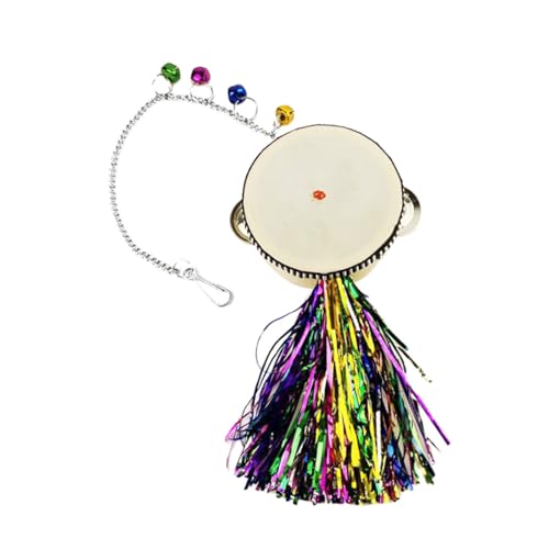 UPKOCH Stainless Steel Chicken Toy Double-Sided Mirror Drum for Rooster Hen Sturdy PET Plaything for Coop Fun Engagement