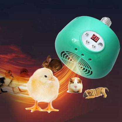 5X Heating Lamp Farm Animal Warm Light for Chicken Piglet Dog Pet Thermostatic Temperature Controller for Incubator