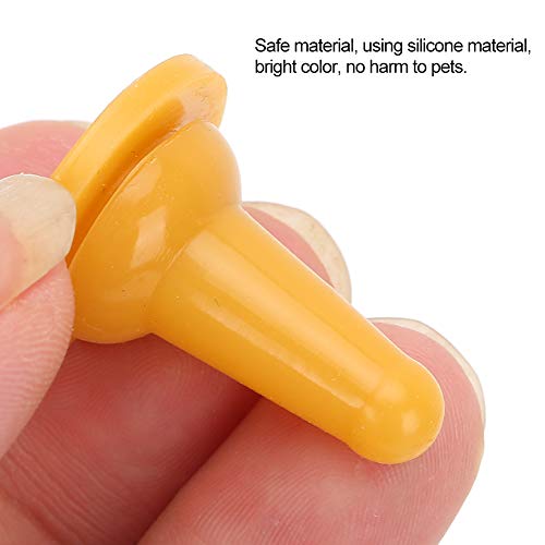 Pet Feeding Bottle Nipples 15-Pack Soft Silicone Replacement Nipples for Newborn Kittens Puppies Small Animals Nursing Bottle Accessories