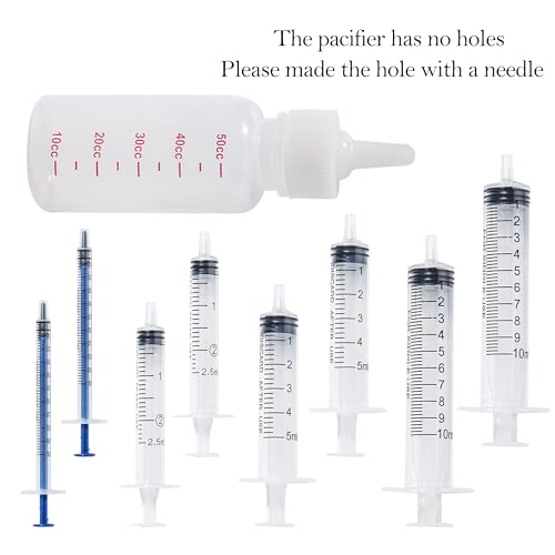 Doggiema Breeding kit Suitable for Newborn Puppy and Kitten,Feeding Nipple, Feeding Tube, Feeding Syringes and Bottles