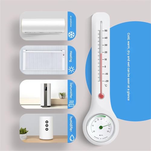 Digital Temperature Humidity Gauge for Animal Husbandry Greenhouses Garages Homes with Wall Mounting Capability Environmental Monitor