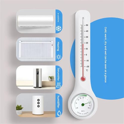 Digital Temperature Humidity Gauge for Animal Husbandry Greenhouses Garages Homes with Wall Mounting Capability Large Display Temperature Meter