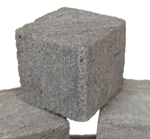 Chinchilla Chew Toys, Pumice Chew Blocks, Lava Block for Hamster, Rat, Mice, Degus, Gerbils, Small Animal Toys, Guinea Pigs, Rabbit Toy, Bunny Toy by Billy Buckskin (Pack of 6)Mined in USA