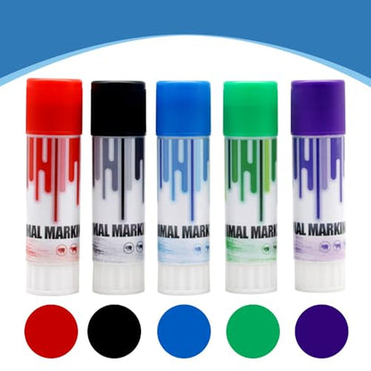 Livestock Marker 5Pcs Multi-Color Pig Cattle Cow Sheep Marker Farming Livestock Marking Accessorie