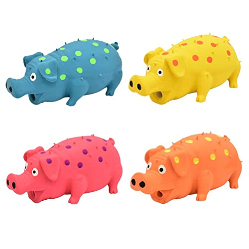 ASHATA Rubber Pig Squeaky Dog Toy Interactive Chew Toy for Dogs,Protect Teeth and Relieve Boredom for Small Medium Large Dogs (ASHATAbwazkre9vu-10344695)