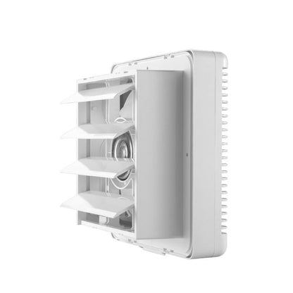8 Inch Window Shutter Exhaust Fan, 9.5 x 9.5 Inch Cutout, 300CFM 30W Wall-Mounted Ventilation Fan Air Intake Extractor for Bathroom Home Bedroom Attic, φ8 Inch Impeller - color: 9.5 Inch Cutout