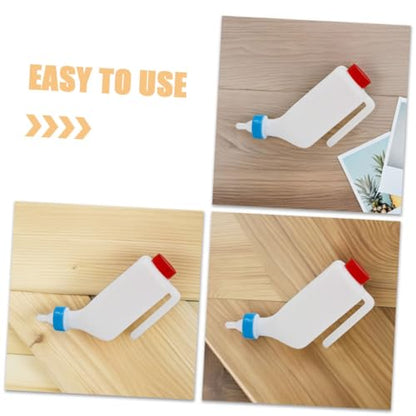 Pig Nursing Bottle for Livestock 1 Piece Plastic Milk Feeder for Goats Lambs and Small Animals Easy to Use Detachable Nipple for Efficient Feeding