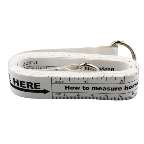 Horse Height and Weight Measurement Tape - Double Scale Horse Weight Tape for Accurate Waist Measurement - Ideal for Weight Loss Tracking - 8.2 Feet Long