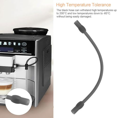 Milk Tube Hose,Coffee Machine Milk Frother Hose Set Food Grade Silicone Replacement for Fully Automatic Coffee Machine (A) - size: A