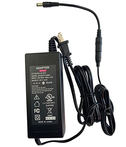 UL Listed 12V AC/DC Adapter Compatible with MATICOOPX MEI-30 MEI-20 MEI30 MEI20 Egg Incubator Humidity Display Automatic Egg Turner 12VDC 5A Power Supply Cord Charger