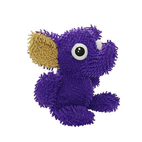 MIGHTY® 2 Pack Microfiber Medium Elephant Dog Toys | Ultra Durable Plush Toy with Multiple Layers & Reinforced Seams , Washable and Floats , Mighty® Construction - color: 2PK Elephant Purple