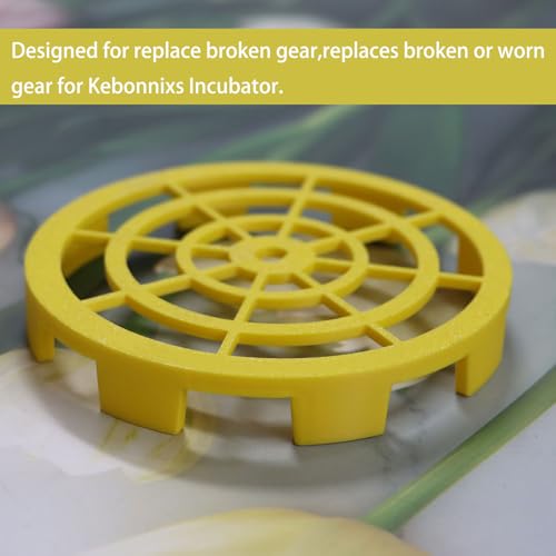 PIAOLGYI Replacement Drive Gear for Kebonnixs Incubator,Turner Adapter for Kebonnix Egg(Yellow) - color: Yellow
