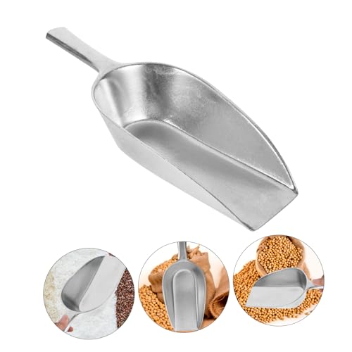 HANABASS Heavy Duty Food Scoop Retro Grain Shovel Aluminium Scoop Livestock Fodder Bulk