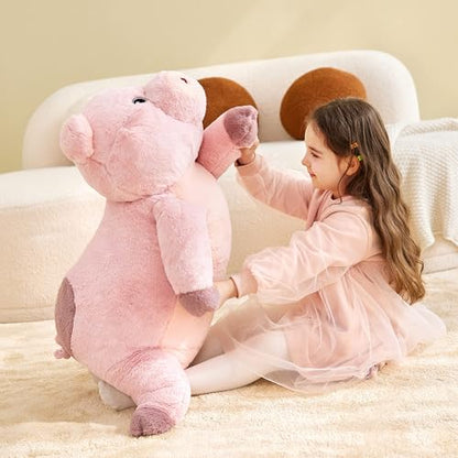 IKASA Giant Pig Stuffed Animal Plush Toy,30 Inches Large Toys Gifts for Kids Girls Boys Girlfriend Children - style: Pig