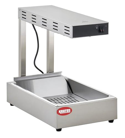 Kratos Commercial French Fry Warmer/Dump Station, Stainless Steel Electric Freestanding Countertop Food Warmer 120V, 1000W (31M-011) - size: Fry Dump Station-Stainless Steel