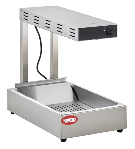 Kratos Commercial French Fry Warmer/Dump Station, Stainless Steel Electric Freestanding Countertop Food Warmer 120V, 1000W (31M-011) - size: Fry Dump Station-Stainless Steel
