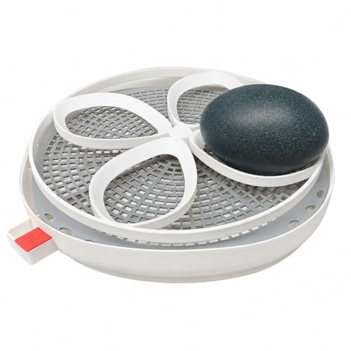 Emu Egg Turner for Nurture Right 360 Incubator – Replacement Tray Insert for Large Eggs, Automatic Egg Turning Accessory, Stable Hatch Support (White, Emu Egg Turner)