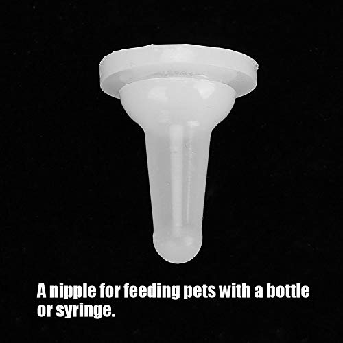 Pet Feeding Bottle Nipple, 15Pcs Silicone Baby Cat Dog Milk Nursing Bottle Nipple, Soft Nurse Feeding Bottle Feeder Nipple Accessory, for Dog Puppy Cat Kitten