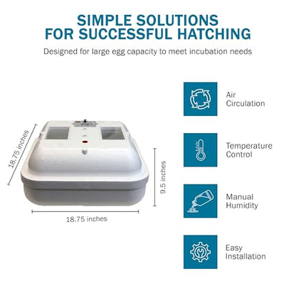 HovaBator 2370 Starter Egg Incubator Kit (Add Quail Tray, Add HumidiKit) - size: Add Quail Tray, style: Add HumidiKit