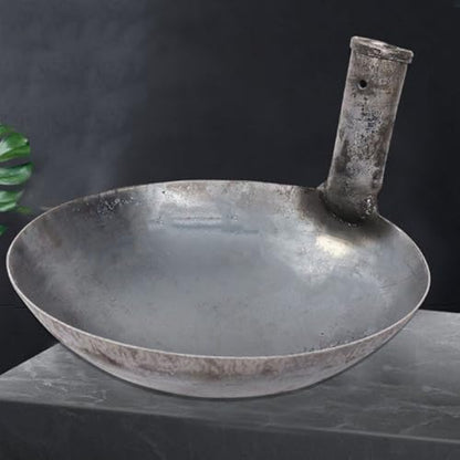 Thickened Iron Ladle Spoon with 21cm Long Handle, Reusable Water Scoop for Gardening and Industrial Use, Sturdy Iron Water Ladle for Cooking and Livestock Feeding