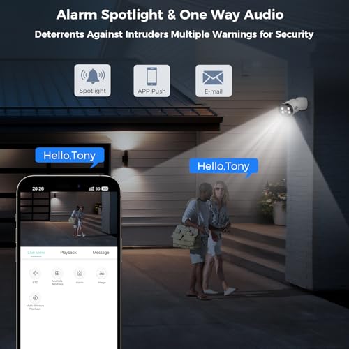 Hiseeu 4K Wired Security Camera System with Audio,Smart Color Night Vision,3TB Hard Drive,AI Human/Vehicle Detection,8PCS 8MP IP67 Weatherproof Home CCTV Cameras,Indoor/Outdoor Surveillance DVR Kit - color: White 8 CH
