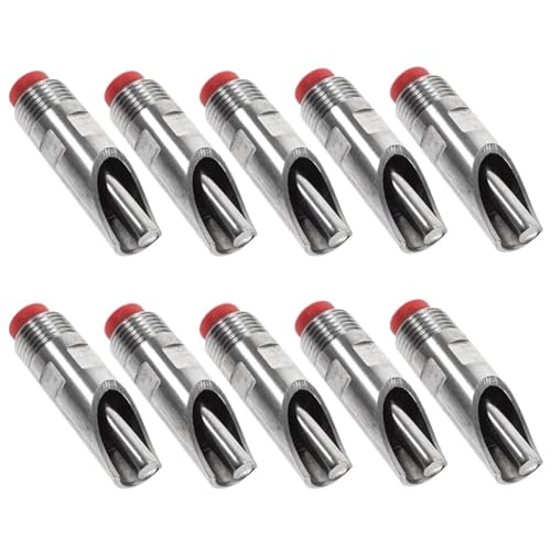 Pig Water Nipple 10Pcs Heavy Duty Stainless Steel Automatic Pig Waterer Livestock Drinking Feeder Farm Animal Supplies Poultry Cattle
