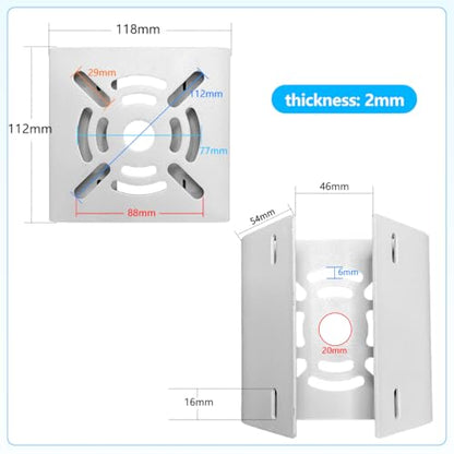 Universal Security Camera Mount Wall Mounting Brackets,Vertical Pole Mount Adapter Bracket for CCTV Camera Pole Clamp Solar Panel Clamps Outdoor Video Surveillance - size: Pole Strap Mount Bracket 3