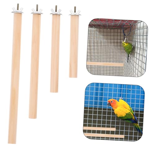 BESPORTBLE 4pcs Comfortable Parrot Perch Stand Bird Cage Perch Platform for Parrots Parakeets Chicken Birds