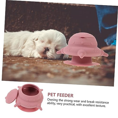 Silicone Puppy Milk Feeder with Nipples Durable Feeding Bowl for Pets Easy to Clean Non Slip Design with Strong Suction Base for Kittens and Puppies