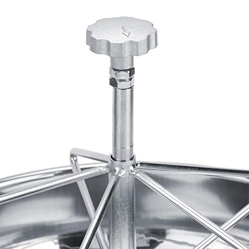 Gavigain Stainless Steel Piglet Feed Bowl,Pig Feeding Food Container with Metal Groove Rod Pig Food Feeder for Piglet Cattle(L)