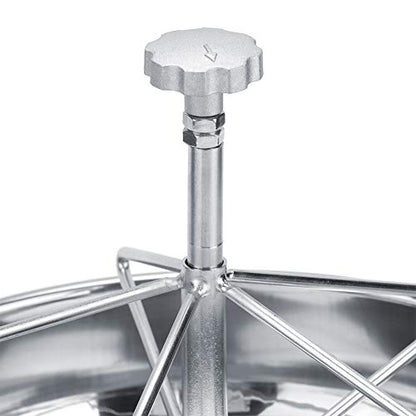 Gavigain Stainless Steel Piglet Feed Bowl,Pig Feeding Food Container with Metal Groove Rod Pig Food Feeder for Piglet Cattle(L)