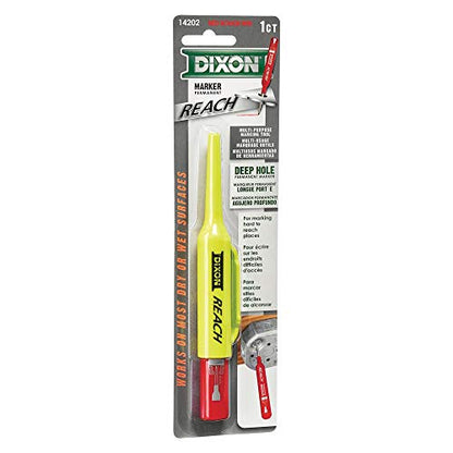 DIXON Industrial REACH- Deep Hole Permanent Marker, Red, 1-Count (14202) - color: Red