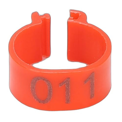 100pcs Chicken Ankle Bands, Multicolor Poultry Leg ID Clips Numbered Chick Identification for Farm Breeding Durable Plastic