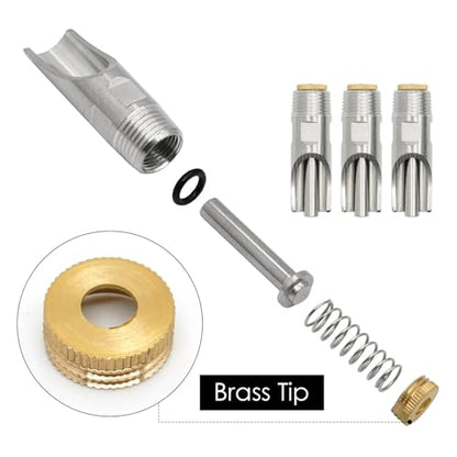 20 Pieces Pig Nipple Waterer 1/2 Inch Stainless Steel Automatic Pig Nipple Water Feeder for Pigs Hog Nipple Drinker Pig Water Nipple for Barrel Hog Nipples for Pigs Hogs Sows