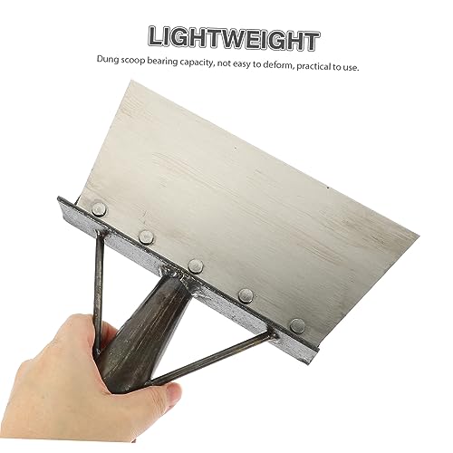 Mipcase Metal Cleaning Shovel for Poultry and Pig Farms Convenient Excrement Scooper Long Handle Heavy Duty Dung Shovel for Farm Cleaning