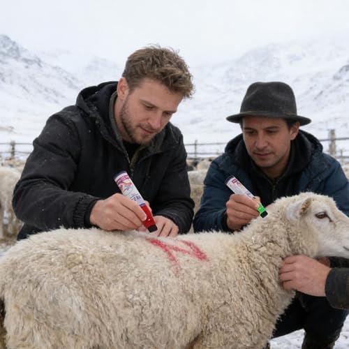 Livestock Marking Paint, Identification Marker for Livestock,Cow Marking Pencils | for Cattle Sheep Goat Lamb Calf Farm Agriculture