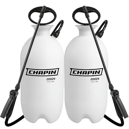 Chapin 2-Gallon Pump Sprayer, Reliable Spray for Daily Use, 2pk | Lightweight tank; for home and garden use, for weed control, plant feeding and cleaning with adjustable nozzle and long hose - style: 2 Gallon, 2 Pack