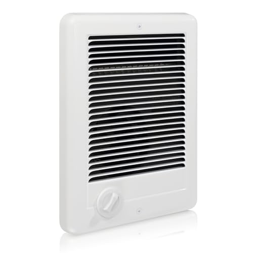 CSC151TW Electric Wall Heater (Model: CSC151TW, Part: 67509) - 5120 BTU, 120V, Built-in Thermostat, Ultra-Quiet, White for Medium Rooms