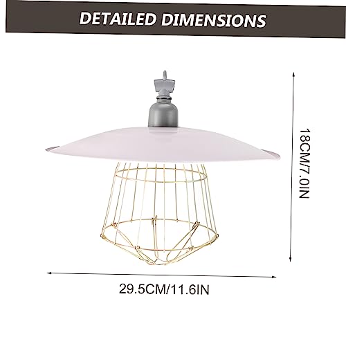 DOITOOL Insulation Lampshade Heat Lamp Reptile Dome Lamp Reptisoil Livestock Breeding Lamp Pet Grille