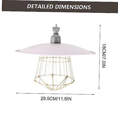 DOITOOL Insulation Lampshade Heat Lamp Reptile Dome Lamp Reptisoil Livestock Breeding Lamp Pet Grille