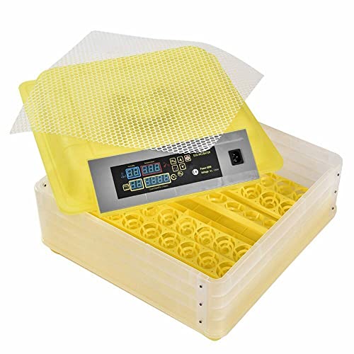 CROSSDESIGN Automatic Digital Egg Incubator Poultry Hatcher Machine Breeder w/Temperature Control & Auto Turning for Hatching Chicken Duck Goose Quail Birds 96 Eggs - size: 96 Eggs